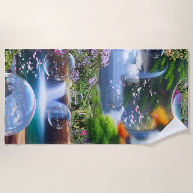 Toalla De Playa Qué mundo maravilloso en el que vivo (Anverso)