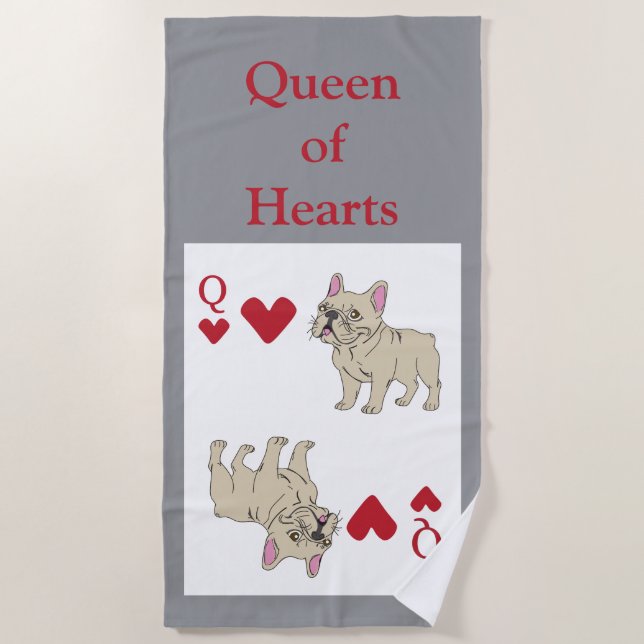 Toalla De Playa Queen of Hearts (Anverso)