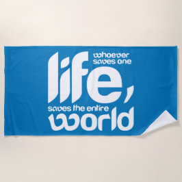 Toalla De Playa Quien salva una vida