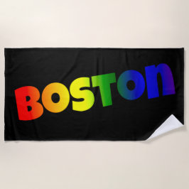 Toalla De Playa Rainbow Boston