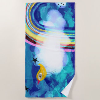TOALLA DE PLAYA RAINBOW CLOUD BIRD