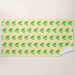 Toalla De Playa Rana feliz Fiesta