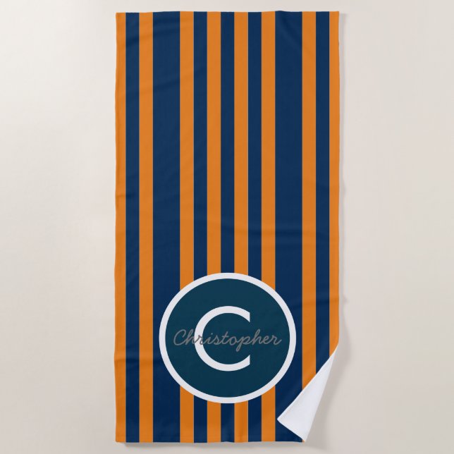 Toalla De Playa Raya azul (Anverso)