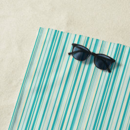 Toalla de playa rayada Pastel