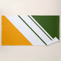 Rayas de Carreras blanca verde del bosque amarillo