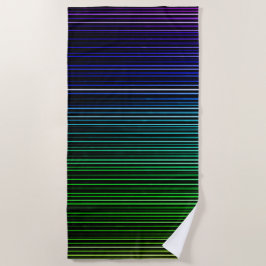 Toalla De Playa Rayas de luz arco iris