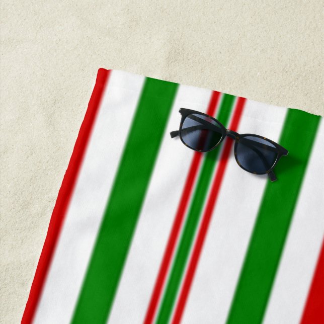 Toalla De Playa Rayas decorativas de navidades (In situ)