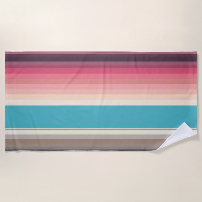 Toalla De Playa Rayas del horizonte (Anverso)
