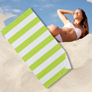 Toalla De Playa Rayas horizontales de verano brillantes y brillant