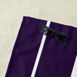 Toalla De Playa Rayas horizontales deportivas de color azul marino