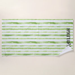 Toalla De Playa Rayas verdes