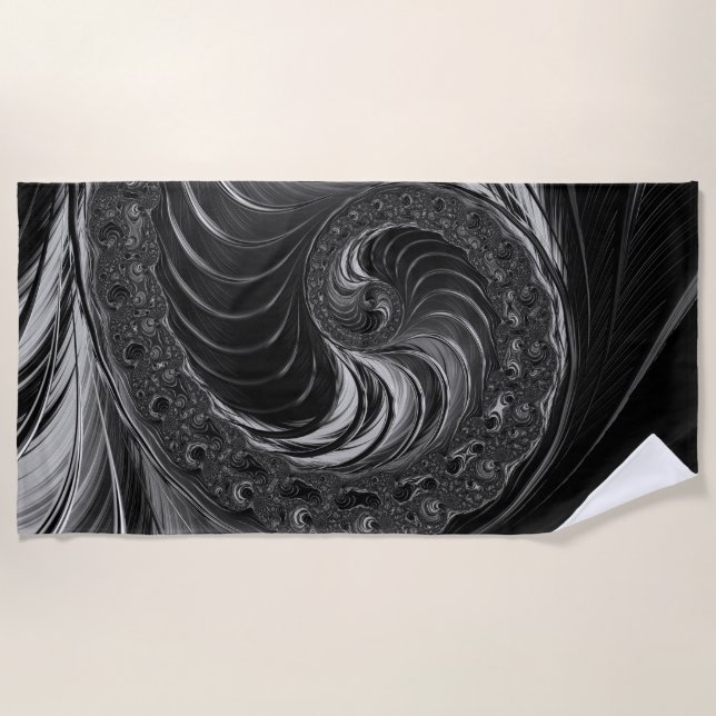 Toalla De Playa Razón de oro de Guay Fractal Metallic Nautilus (Anverso)