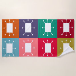 Toalla De Playa Rectángulos atómicos