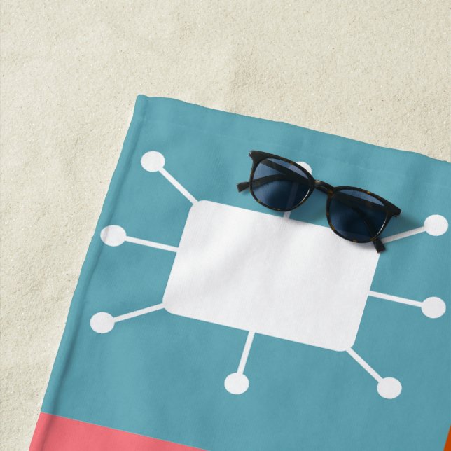 Toalla De Playa Rectángulos atómicos (In situ)