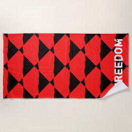 Toalla De Playa Red and black contemporany art background