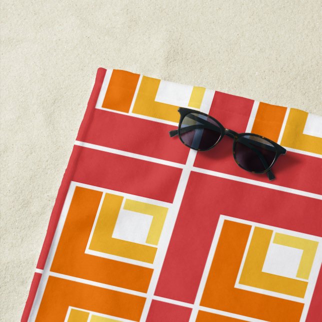 Toalla De Playa Red Topsy Turvy (In situ)