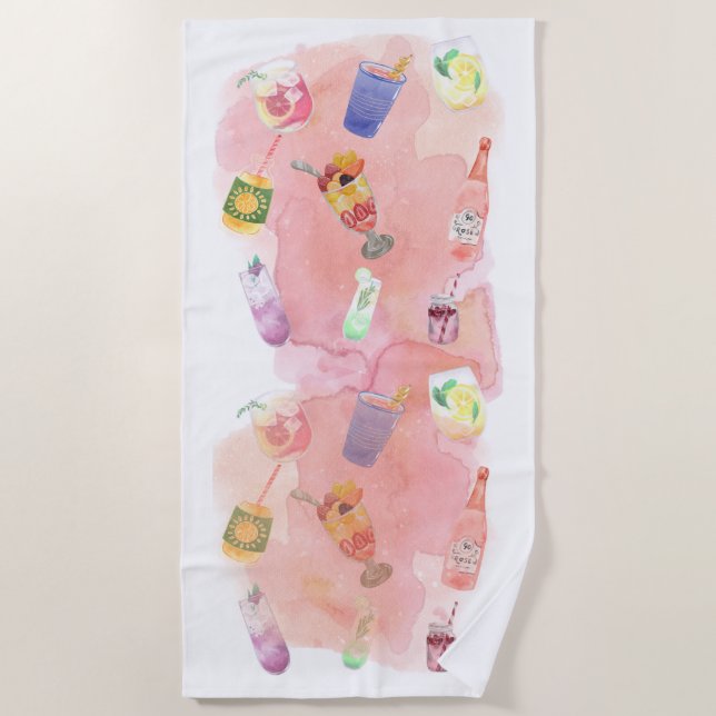 TOALLA DE PLAYA REFRESCA DE VERANO (Anverso)