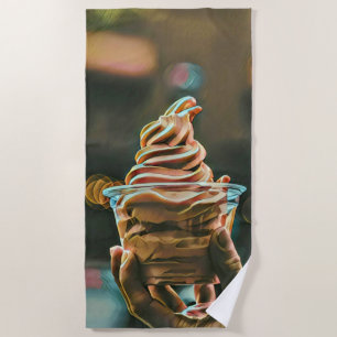 Toalla De Playa Regalo de cumpleaños de helados