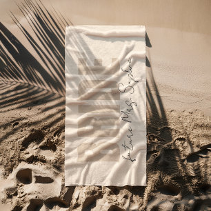 Toalla De Playa Regalo de novia personalizado   futura Sra. Nombre