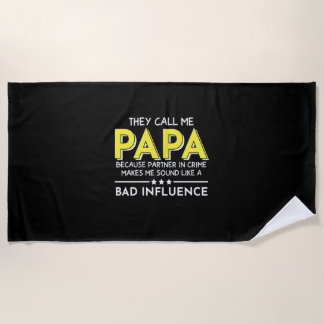 Toalla De Playa Regalo de Papá Me Llaman Papas