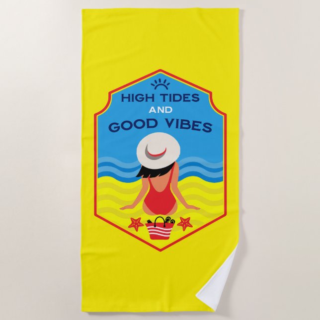 Toalla De Playa Regalo Esencial de Playa de Verano (Anverso)