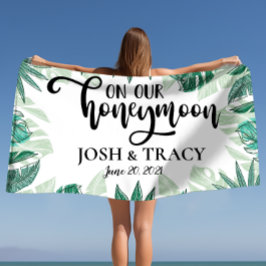 Toalla De Playa Regalos de Boda para Luna de Miel Vibes