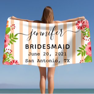 Toalla De Playa Regalos de boda Regalo de la fiesta de la soltera,