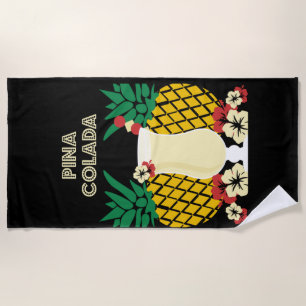 Toalla De Playa Regalos de copas de Piña Colada