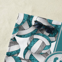 Regalos de los colores del equipo de voleibol gris