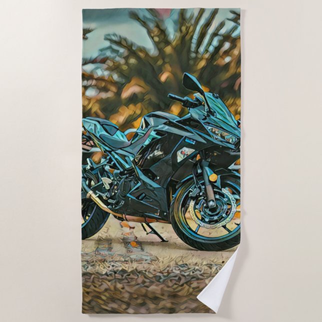 Toalla De Playa Regalos de motociclismo (Anverso)