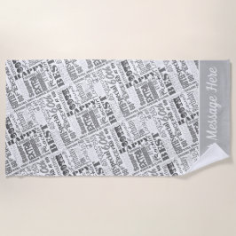 Toalla De Playa Regalos Personalizados de la Fiesta de Cumpleaños 