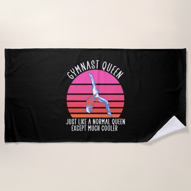 Toalla De Playa Reina de gimnasia (Anverso)