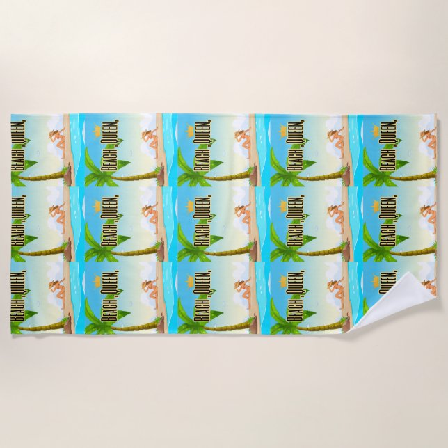 Toalla De Playa reina de la voz (Anverso)