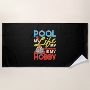 Toalla De Playa Reproductor de Billiards Billar De Piscina Es Mi