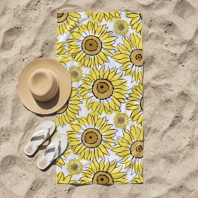 Toalla De Playa Resplandor Dorado Amarillo (Subido por el creador)