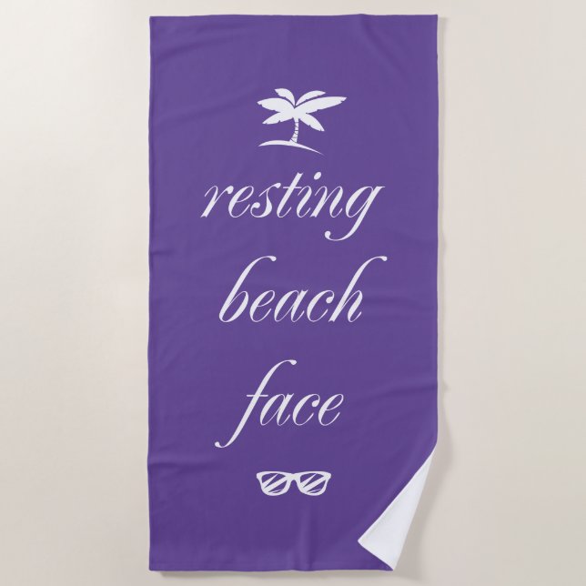 Toalla De Playa Resting Beach Face (Anverso)