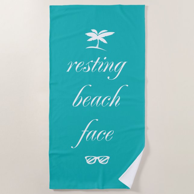 Toalla De Playa Resting Beach Face (Anverso)