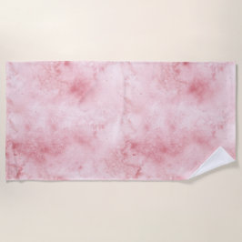 Toalla De Playa Resumen de Girly Pink