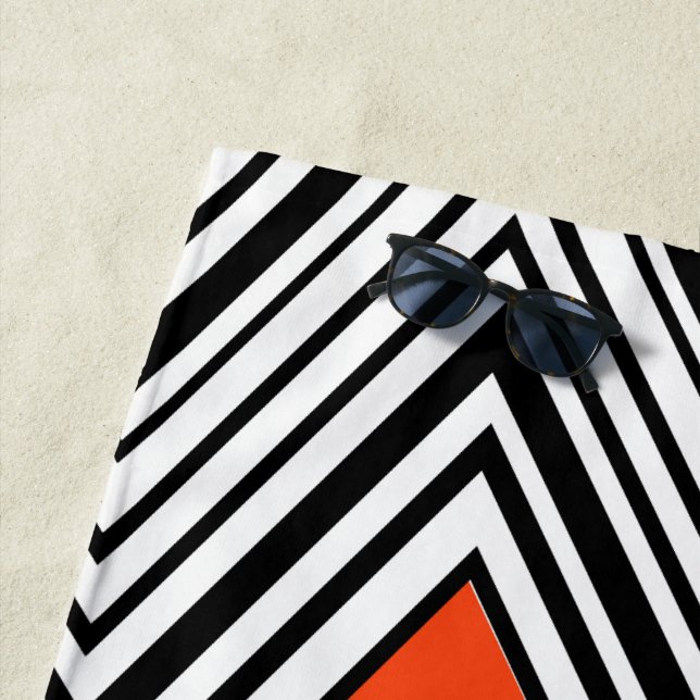 Toalla De Playa Resumen de mediados del siglo XX moderno (In situ)