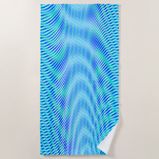 Toalla De Playa Resumen moderno Agua verano Psicodelic Trippy