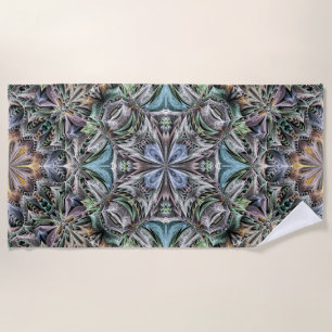 Toalla De Playa Resumen Multicolor Succulum Garden Rosette