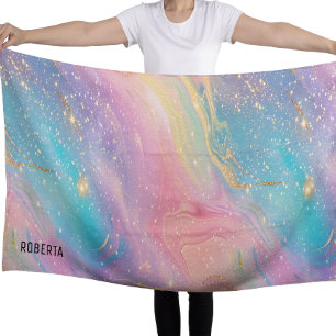 Toalla De Playa Resumen Purpurina Pastel patrón sin soldadura