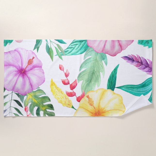 Toalla De Playa Resumen tropical (Anverso)