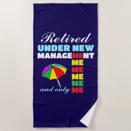 Toalla De Playa retiro gracioso al sol