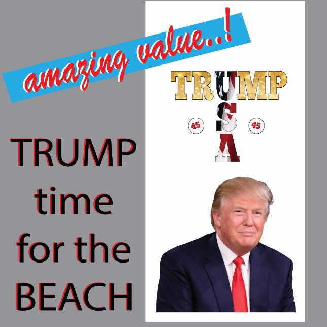 Toalla De Playa Retrato presidencial de Trump (Subido por el creador)