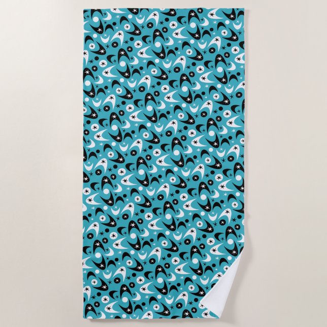 Toalla De Playa Retro Boomerangs (Anverso)