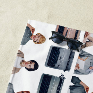 Toalla De Playa Retro Happy Administrative Professionals Day 