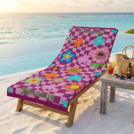 Toalla de Playa Retro Personalizada | Regalo de No