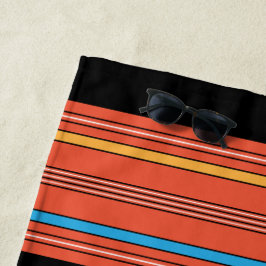 Toalla De Playa Retro Striped