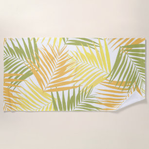 Toalla De Playa Retro tropical #2 #palmas #decoración #arte